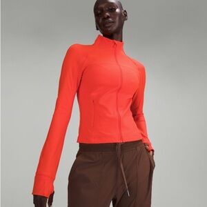 Lululemon Define Cropped Jacket Nulu Solar Orange